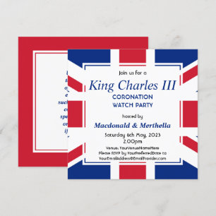 KING CHARLES III Coronation Watch Party Kaart