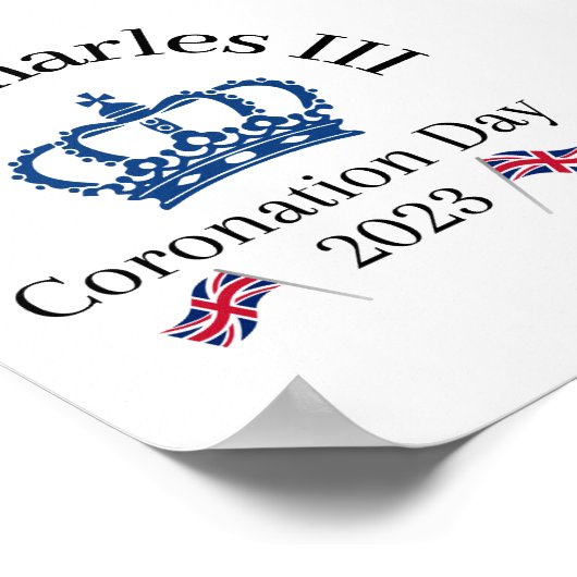 King Charles III Coronation Window Poster (Hoek)