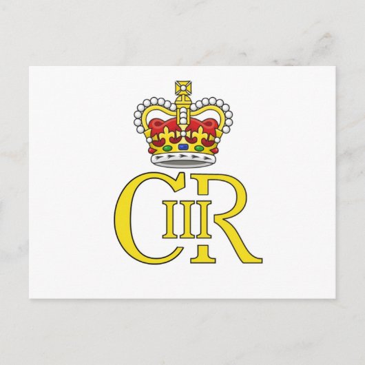 King Charles III cyphre postcard Briefkaart (Voorkant)