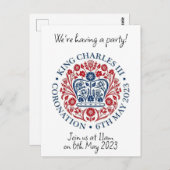 King Charles III Editable HerdenkingsBriefkaart Briefkaart (Voorkant / Achterkant)