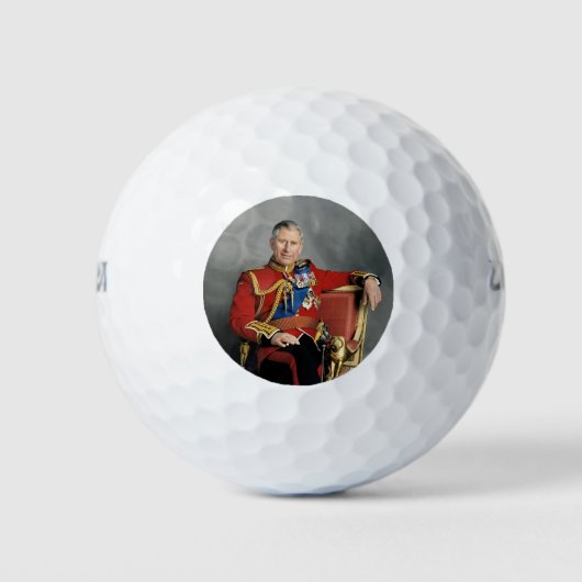 King Charles III Golfballen (Voorkant)