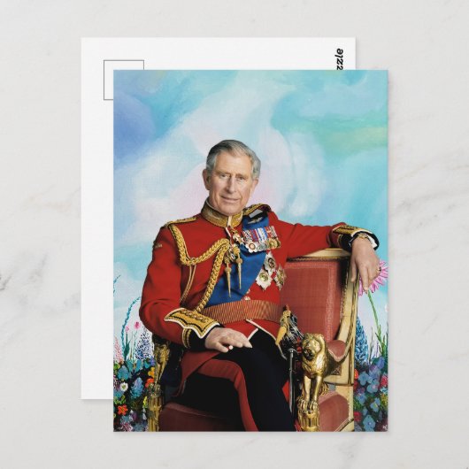 King Charles III in Spring Garden Briefkaart (Voorkant / Achterkant)