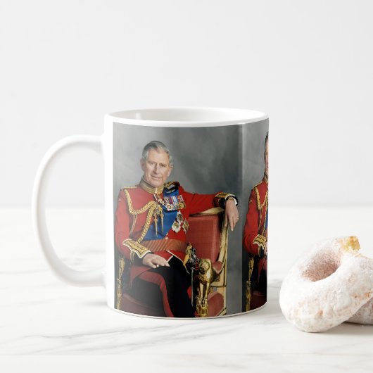 King Charles III Koffiemok (Met donut)