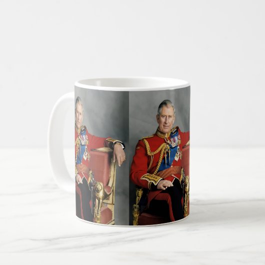 King Charles III Koffiemok (Voorkant links)