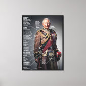 King Charles III Kolonel in Chief Toronto Scottish Canvas Afdruk (Voorkant)