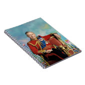 King Charles III met Spring Garden Background Notitieboek (Rechterzijde)