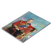 King Charles III met Spring Garden Background Notitieboek (Linkerzijde)