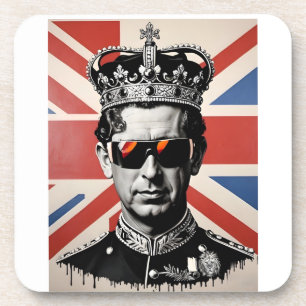 King Charles III onderzetter Union Jack
