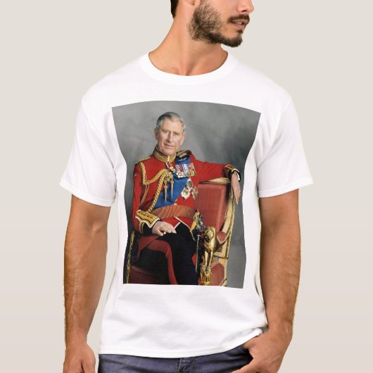 King Charles III Portrait T-shirt (Voorkant)