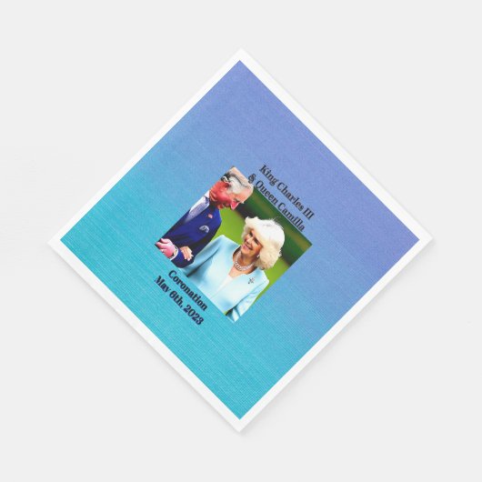 King Charles III & Queen Camilla Coronation Servet (Hoek)