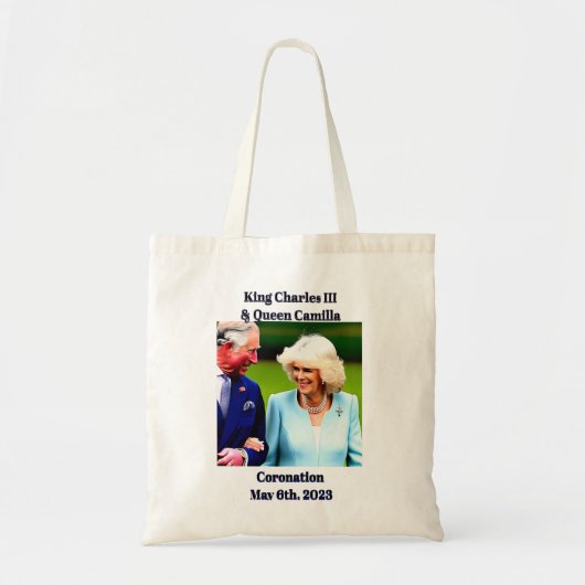 King Charles III & Queen Camilla Coronation Tote Bag (Voorkant)
