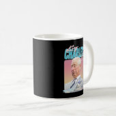 King Charles III - Retro Aesthetisch design Koffiemok (Voorkant rechts)