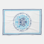 King Charles III Royal Coronation Souvenir Theedoek (Horizontaal)