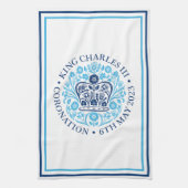 King Charles III Royal Coronation Souvenir Theedoek (Verticaal)