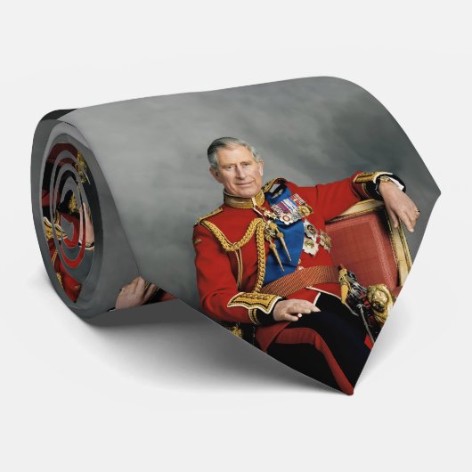 King Charles III Stropdas (Opgerold)