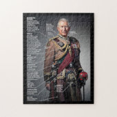 King Charles III Toronto Scottish Regiment Legpuzzel (Verticaal)