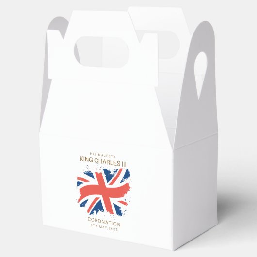 King Charles III Union Jack Flag Bedankdoosjes (Geopend)