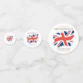 King Charles III Union Jack Flag Confetti (Voorkanten)