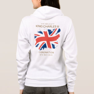 King Charles III Union Jack Flag Hoodie