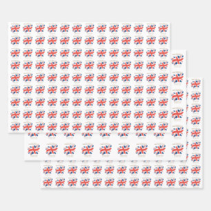 King Charles III Union Jack Flag Inpakpapier Vel