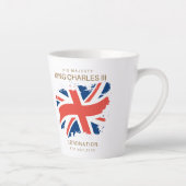 King Charles III Union Jack Flag Latte Mok (Rechts)