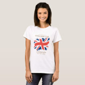 King Charles III Union Jack Flag T-shirt (Voorkant volledig)