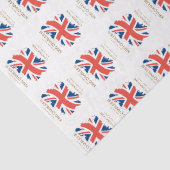 King Charles III Union Jack Flag Tissuepapier (Detail)