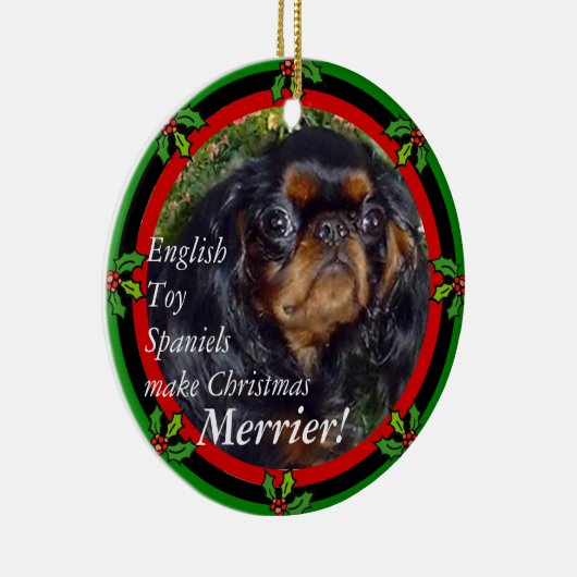 King Charles Kerstornament Keramisch Ornament (Rechts)