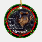 King Charles Kerstornament Keramisch Ornament (Voorkant)