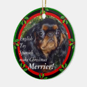 King Charles Kerstornament Keramisch Ornament (Links)