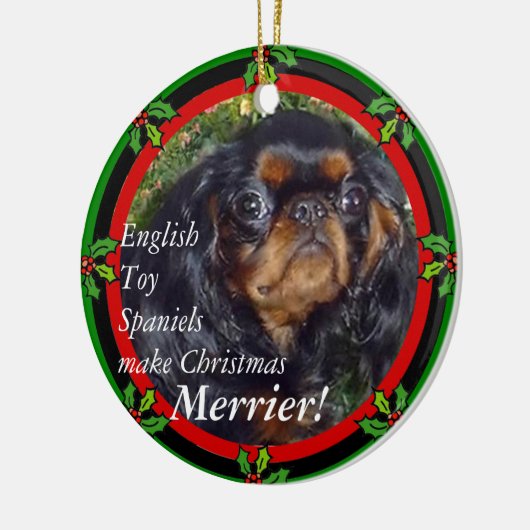 King Charles Kerstornament Keramisch Ornament (Links)
