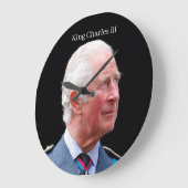 King Charles lll Acrylic Wall klok (Hoek)