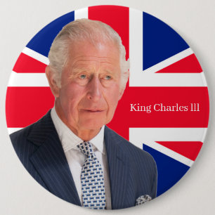King Charles lll Badge Ronde Button 6,0 Cm