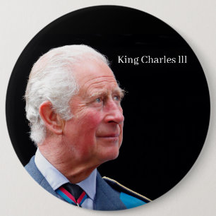 King Charles lll Badge Ronde Button 6,0 Cm