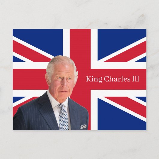 King Charles lll Briefkaart (Voorkant)