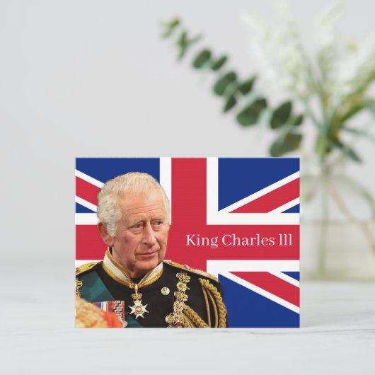 King Charles lll Briefkaart (Staand voorkant)