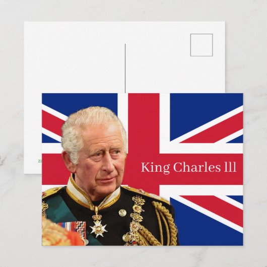 King Charles lll Briefkaart (Voorkant / Achterkant)