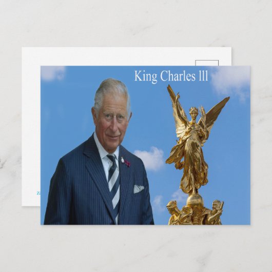 King Charles lll Briefkaart (Voorkant / Achterkant)