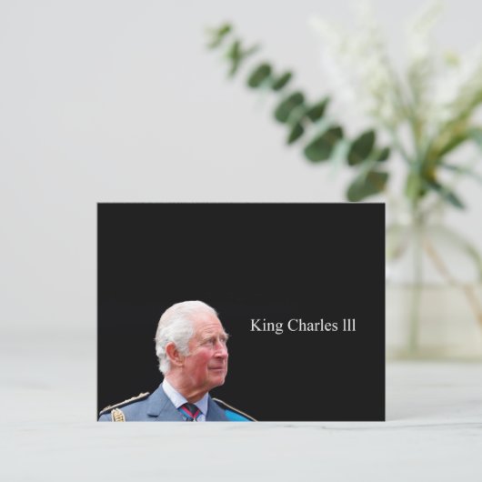 King Charles lll Briefkaart (Staand voorkant)