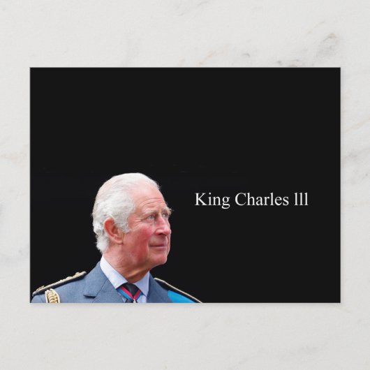 King Charles lll Briefkaart (Voorkant)