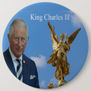 King Charles lll Ronde Button 6,0 Cm