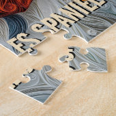 King Charles Paper Quilling Art Dog Portrait Legpuzzel (Zijkant)