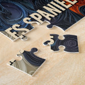 King Charles Paper Quilling Art Dog Portrait Legpuzzel (Zijkant)