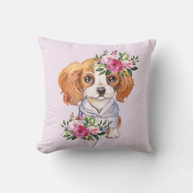 King Charles Puppy Sierkussen (Voorkant)