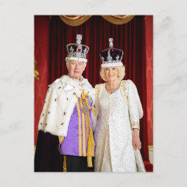 King Charles Queen Camilla Buckingham Palace Briefkaart