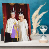 King Charles Queen Camilla Buckingham Palace Fotoplaat (Zijkant)