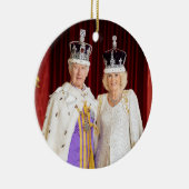 King Charles Queen Camilla Buckingham Palace Keramisch Ornament (Rechts)