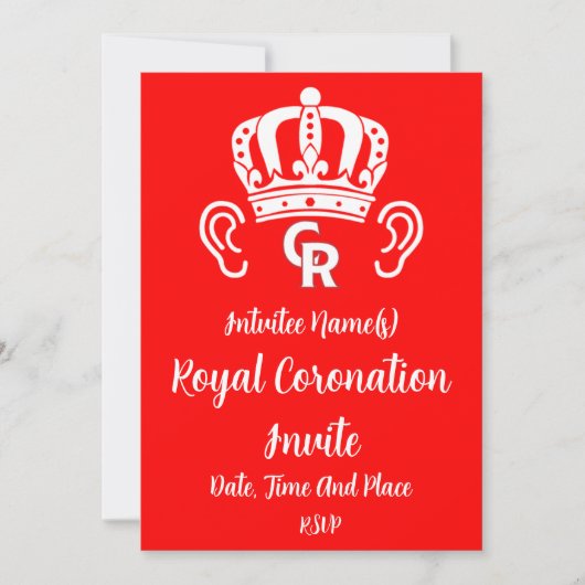King Charles Royal Coronation Kaart (Voorkant)
