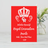 King Charles Royal Coronation Kaart (Staand voorkant)
