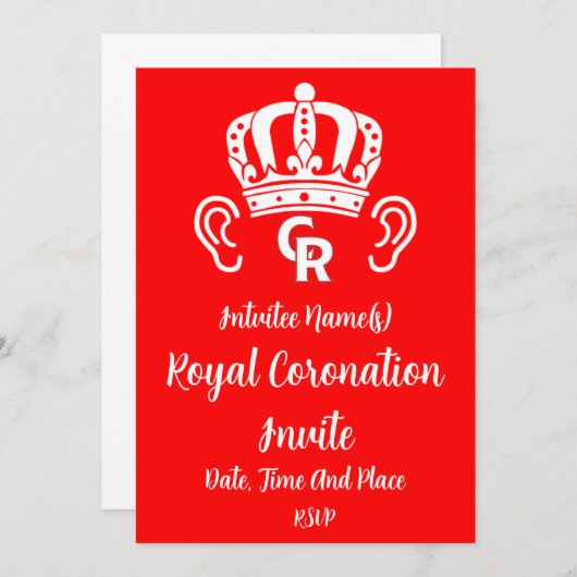 King Charles Royal Coronation Kaart (Voorkant / Achterkant)